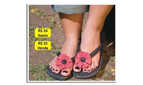 Chinelo de dedo artesanal