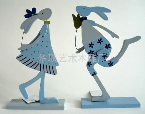 Decoração com coelhos MDF
