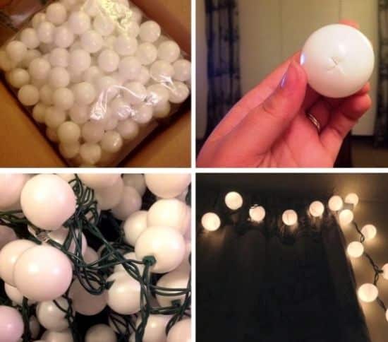 Como Fazer Pisca Pisca com Bolinha de Ping Pong Iluminacao Com Pisca Pisca No Quarto ~ Como Fazer Pisca Pisca com Bolinha de Ping Pong