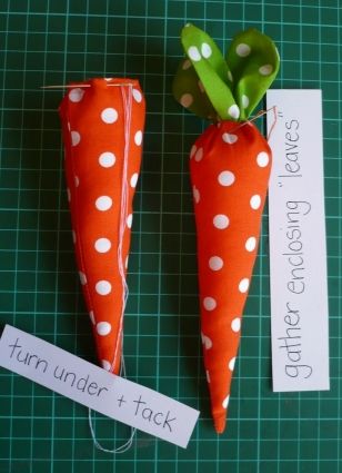 DIY Pascoa: Cenoura de tecido DIY Pascoa: Cenoura de tecido