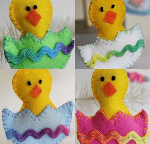 Como Fazer Artesanato de Páscoa com Feltro Decoração Aparador Atras Do Sofa ~ Como Fazer Artesanato de Páscoa com Feltro