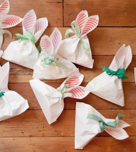 Faça esta embalagem de coelho de papel para Páscoa e receba muitos elogios (Foto: divulgação)