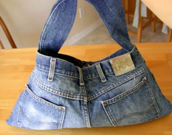 bolsa de calça jeans velha