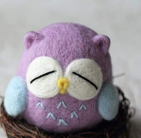 Esta coruja de agulha feltrada encanta a todos (Foto: craftpassion.com)