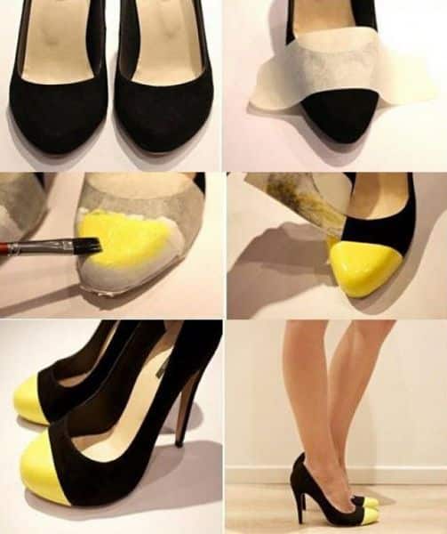 customizar sapatos com fitas