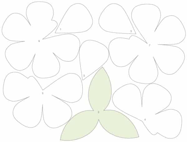 Buquê de Flores de Papel Passo a Passo com Molde 31