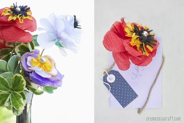 Como Fazer Artesanato com Papel Crepom Artesanato Feltro Facil ~ Como Fazer Artesanato com Papel Crepom
