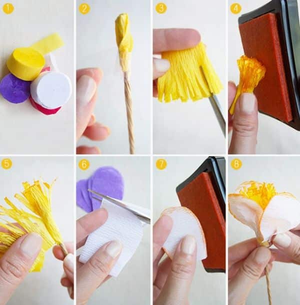 Como Fazer Artesanato com Papel Crepom Artesanato Feltro Facil ~ Como Fazer Artesanato com Papel Crepom