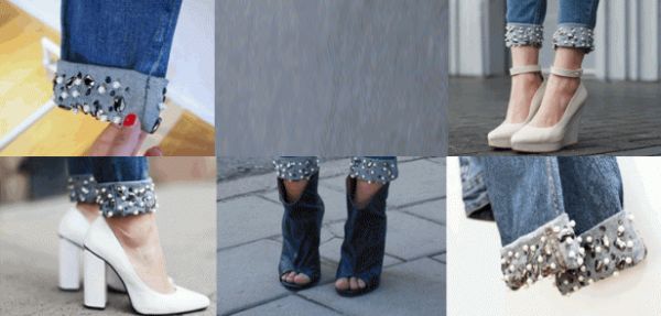 customizar calça jeans com pedrarias