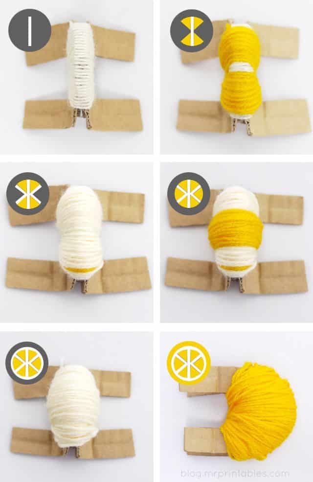 Passo a Passo de Como Fazer Frutinhas de Pompom