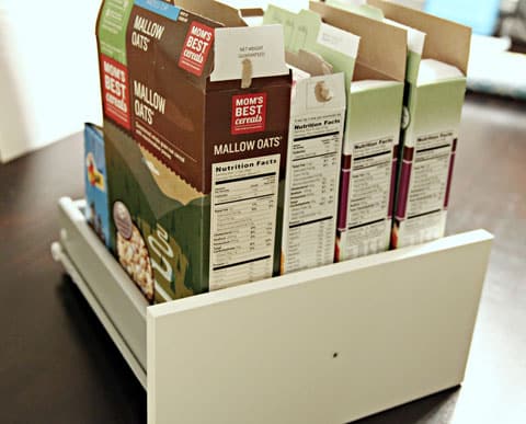 Organizador de Gavetas com Caixas de Cereal Organizador de Gavetas com Caixas de Cereal