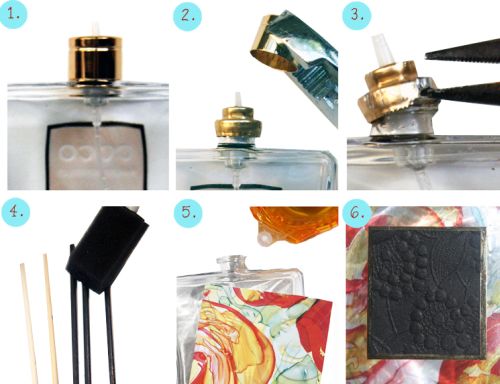 Dicas de Artesanato com Vidros de Perfume Dicas de Artesanato com Vidros de Perfume