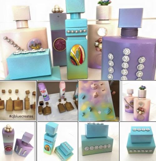 Dicas de Artesanato com Vidros de Perfume Dicas de Artesanato com Vidros de Perfume