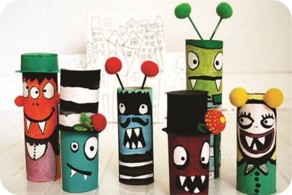 Dicas de Artesanato com Tubos de Papelão Dicas de Artesanato com Tubos de Papelão