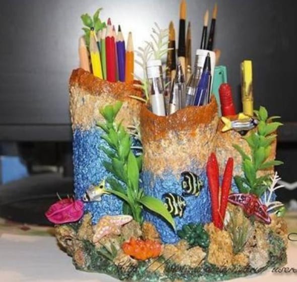 Dicas de Artesanato com Tubos de Papelão Dicas de Artesanato com Tubos de Papelão