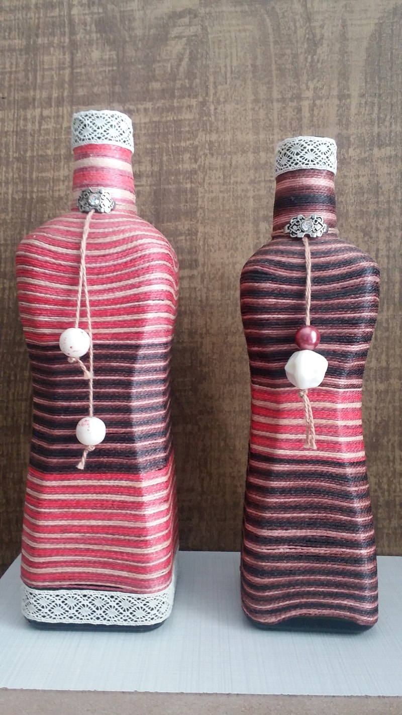 Dicas de Artesanato com Garrafa de Azeite Dicas de Artesanato com Garrafa de Azeite