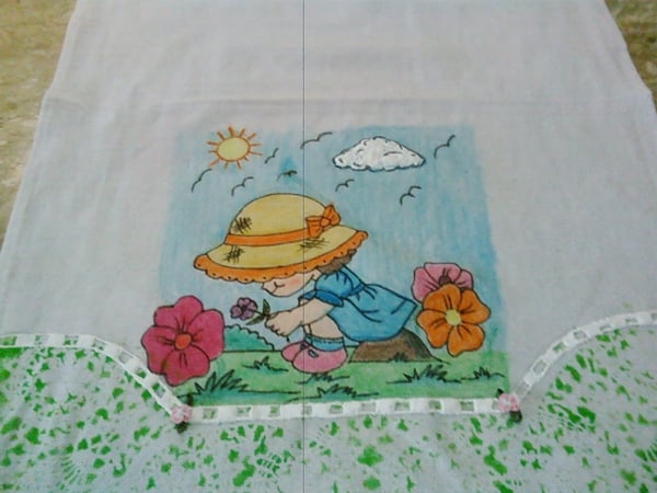 pintura com giz de cera menina pintura com giz de cera menina