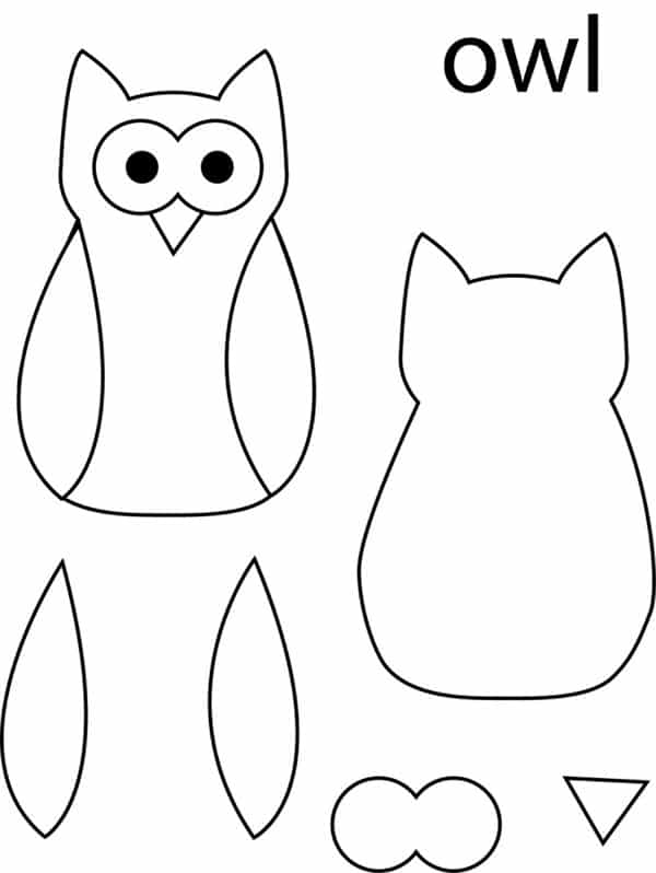 20 Desenhos De Corujas Moldes Para Imprimir