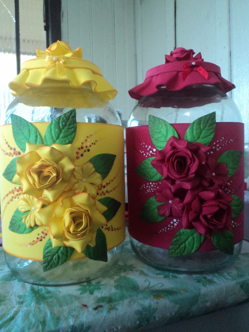 26 Vidros Decorados com EVA com Moldes Armario Tok Stok Brut ~ 26 Vidros Decorados com EVA com Moldes