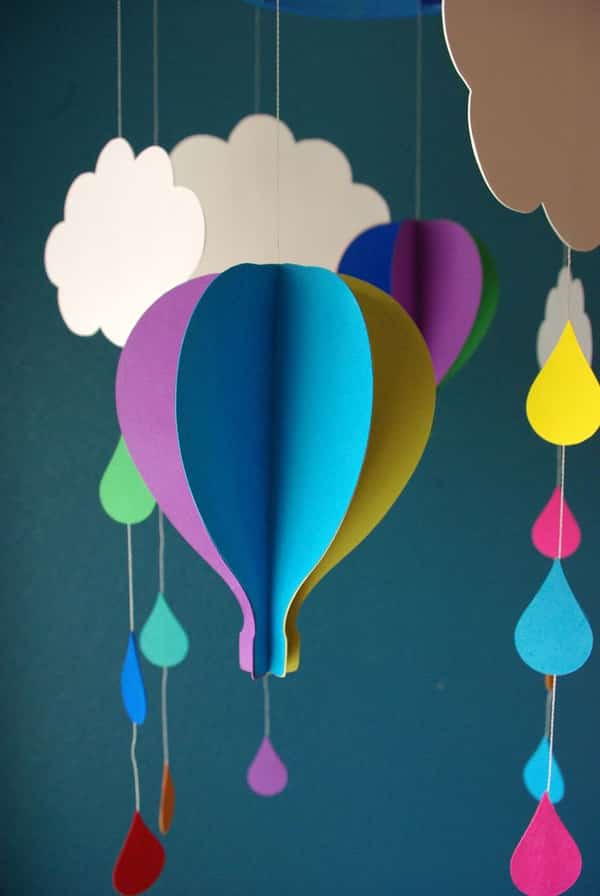 balao com papel no mobile balao com papel no mobile