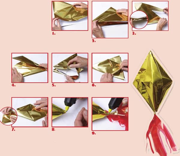 balao com papel laminado balao com papel laminado