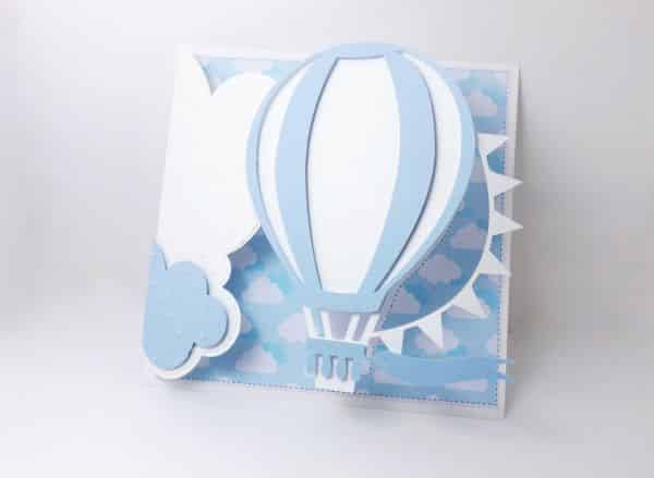 balao com papel no cartao balao com papel no cartao