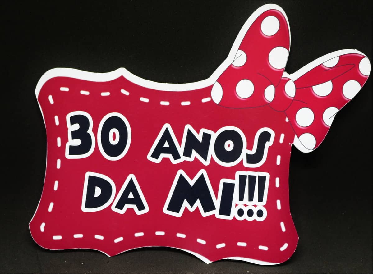 placa minnie placa minnie