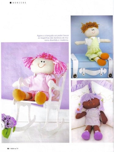 modelos de boneca de pano