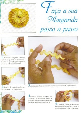 SIANINHA COMO FAZER FLOR