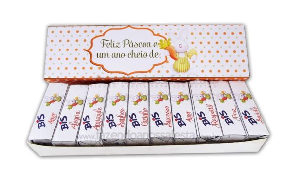 Esta embalagem de Páscoa personalizada é fofa e muito fácil de ser conseguida (Foto: Divulgação)