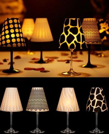 Esta linda luminária com taça é muito fácil de ser feita (Foto: Divulgação)