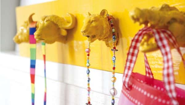 Suporte para quarto infantil pode ter a cor que a sua criança quiser (Foto: pysselbolaget.se)
