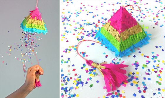 Esta colorida pinhata para festa infantil vai deixar as crianças enlouquecidas em sua festa (Foto: happythought.co.uk)