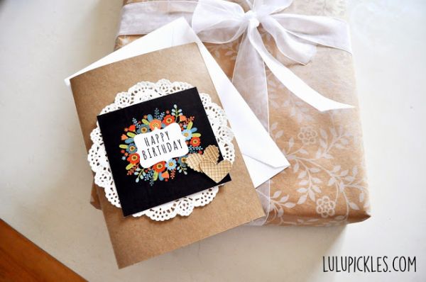 Cartão de aniversário personalizado pode ser único e exclusivo e agrada em cheio (Foto: lulupickles.com)