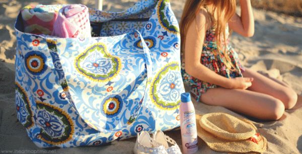 Esta grande bolsa de praia pode também ser menor, se você preferir (Foto: iheartnaptime.net)