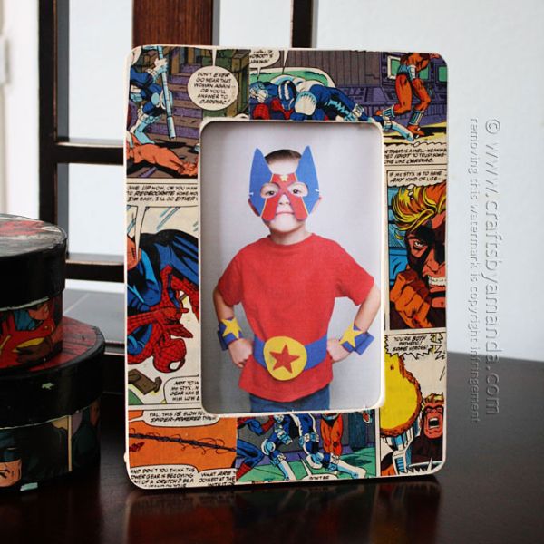 Porta-retrato divertido pode ter o tema que você quiser (Foto: craftsbyamanda.com)