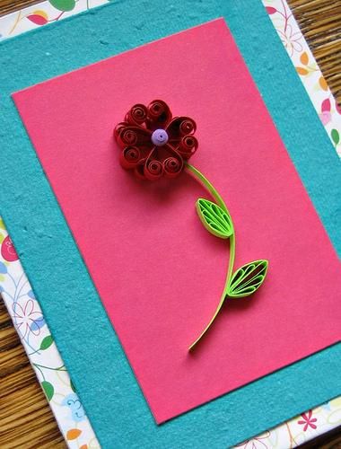 Flor de quilling fácil é linda e também barata (Foto: en.paperblog.com)