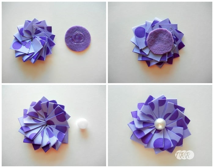 Como Fazer uma Flor com Fita Fácil (Foto: theribbonretreat.com)