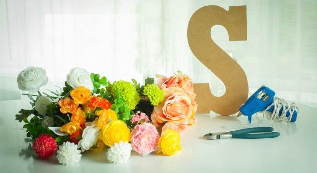 Letras Decoradas com Flores Letras Decoradas com Flores