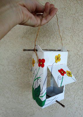 Artesanatos com Caixa de Leite Artesanatos com Caixa de Leite