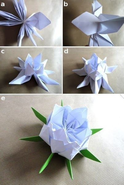 Flor de Lótus em Origami Flor de Lótus em Origami