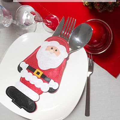 Dicas de Porta-Talher para o Natal Dicas de Porta-Talher para o Natal