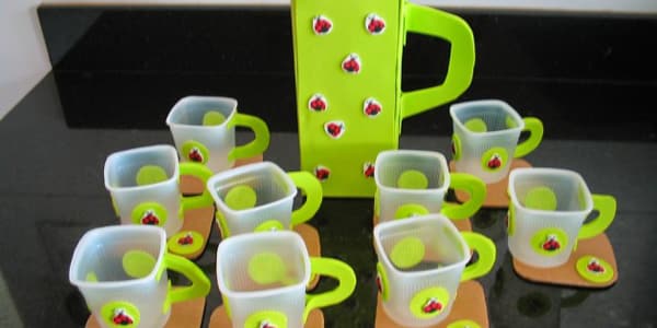Dicas de Artesanato com Pote de Iogurte Dicas de Artesanato com Pote de Iogurte
