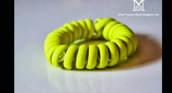 pulseira de mola de fio de telefone pulseira de mola de fio de telefone