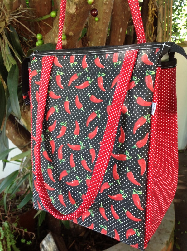 bolsa com tecido pimenta bolsa com tecido pimenta