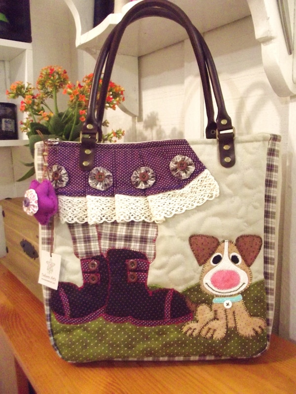 bolsa com tecido cachorro bolsa com tecido cachorro