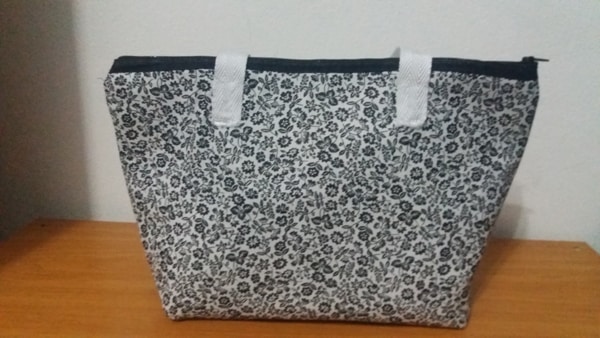 bolsa com tecido flor bolsa com tecido flor