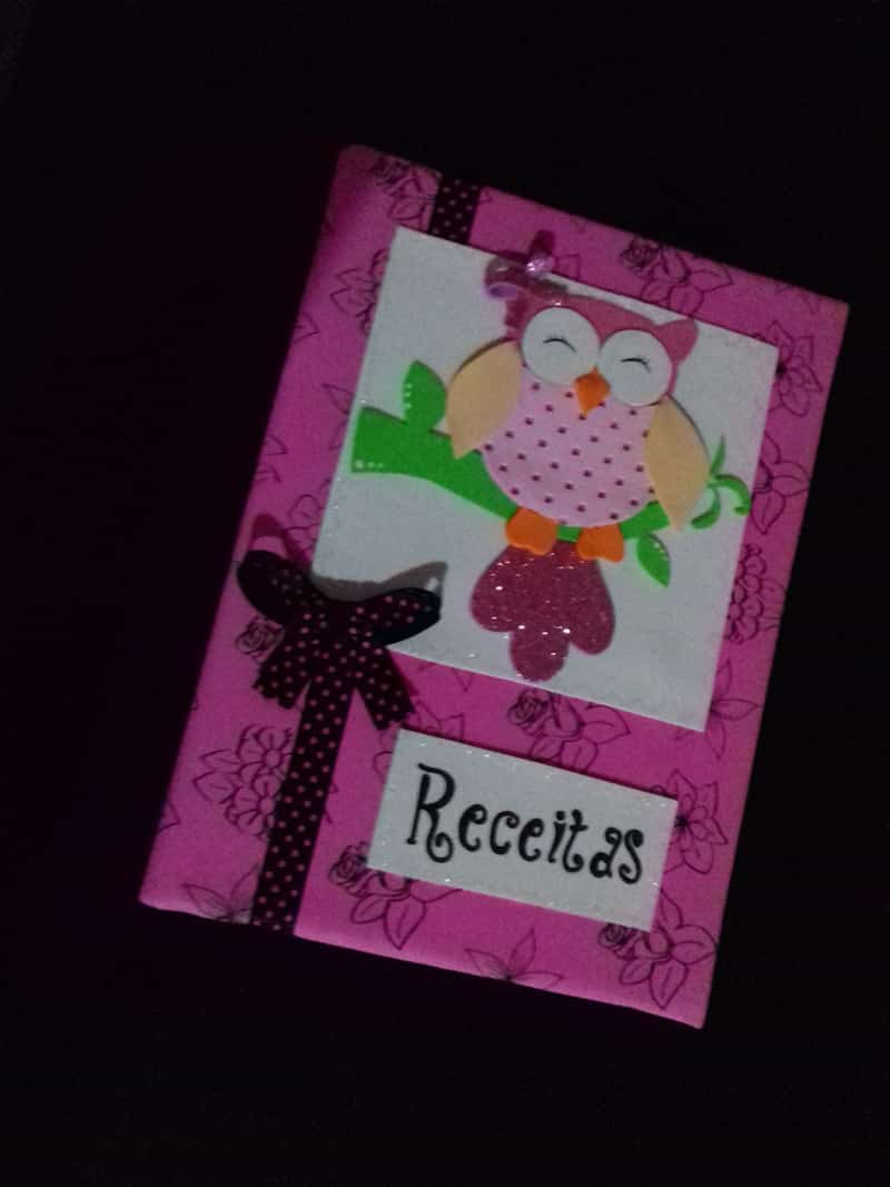 caderno com eva para receitas caderno com eva para receitas