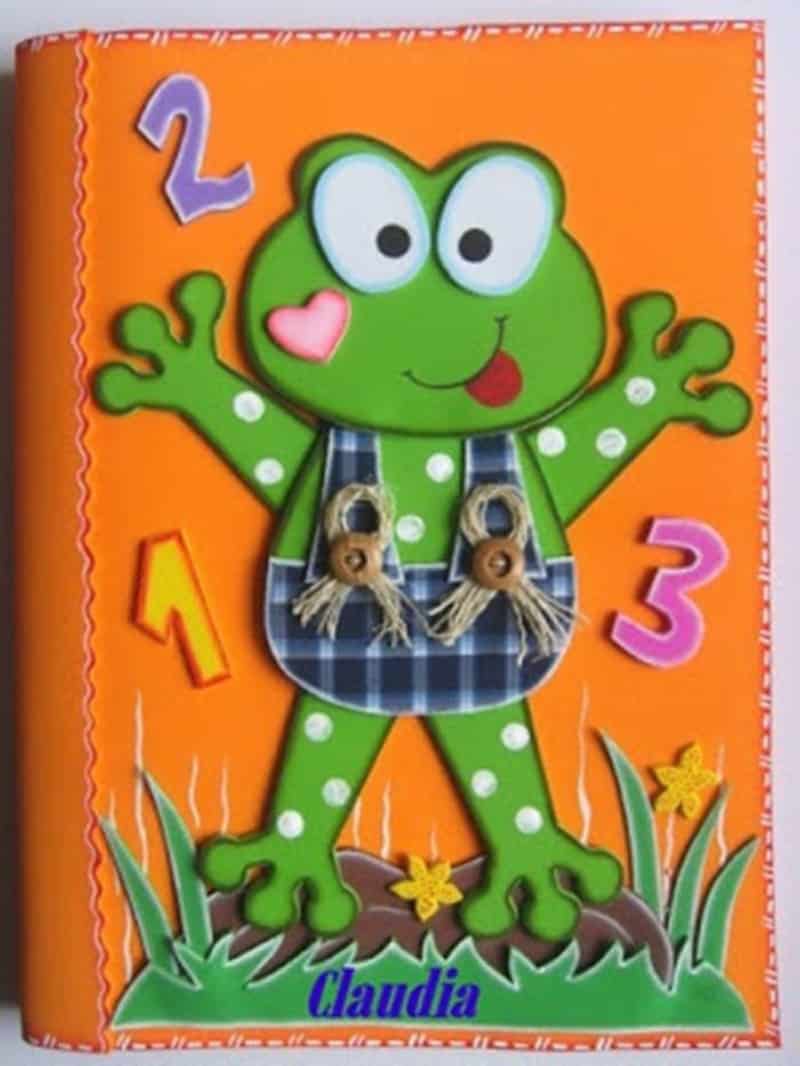 caderno com eva sapinho caderno com eva sapinho