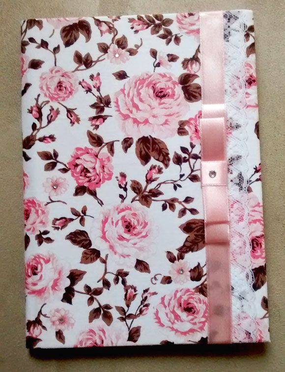 capa de caderno floral